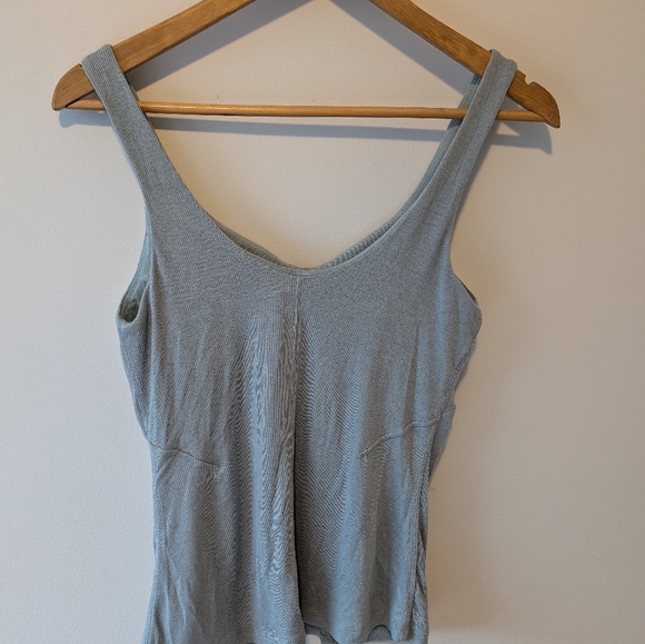 Rare Lululemon ribbed micro-modal semi-sweetheart neck tank top - Picture 7 of 11
